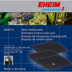 EHEIM esponja de carbón (3 u) para prof.4+ 250/350/600, prof 5e 350