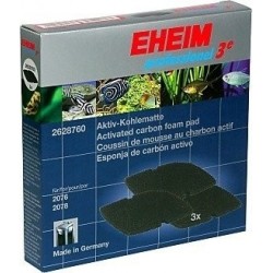 EHEIM esponja de carbón (3 u) para prof.5e 450/700/600T