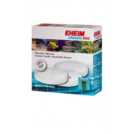 EHEIM almohadilla filtrante blanca (3 u) para classic 600